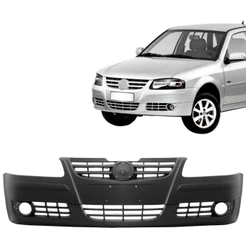 Parachoque Dianteiro Gol Parati Saveiro G4 06 07 08 09 10 11 12 13 14 Com Furo Milha Texturizado