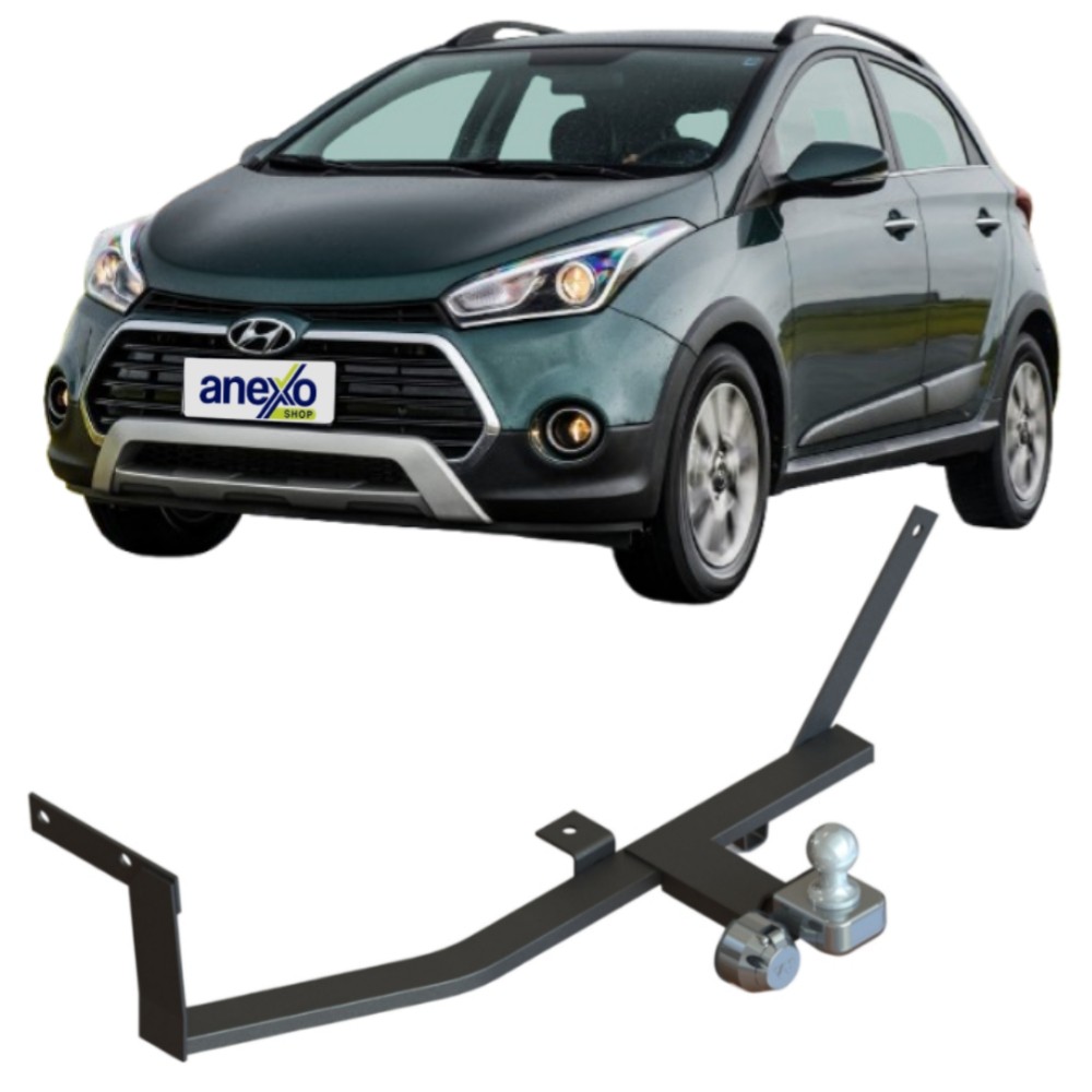Engate Hyundai HB20x 2013 a 2021 IDF IDF3402F Reboque Rabicho Tração 420kg Haste Fixa