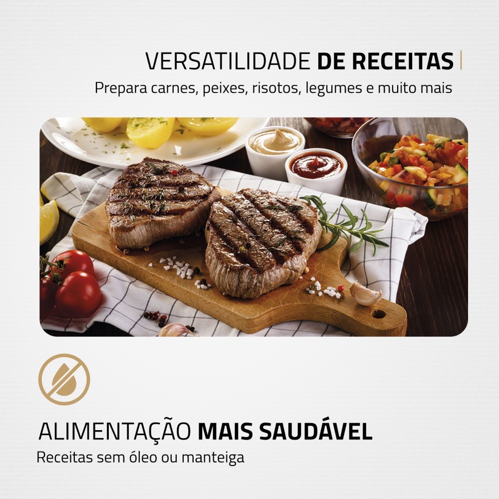 Detalhes do Sanduicheira e grill antiaderente 1000W inox - Mondial