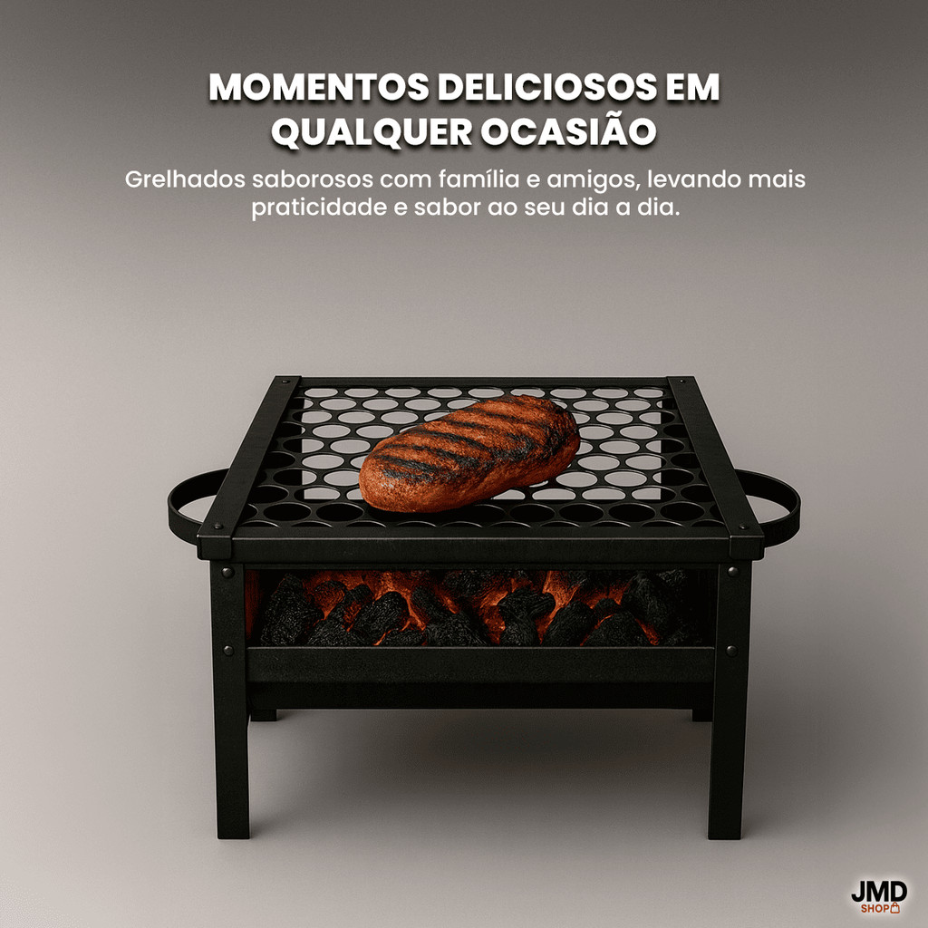 Mini Churrasqueira Para Churrasco de Mesa Aço Inoxidável Portátil