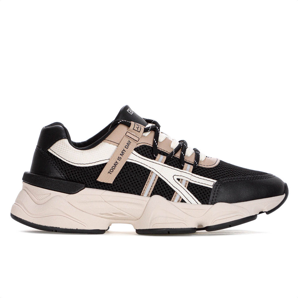 Tênis Ramarim Mocca Preto e Bege - Feminino em Oferta na Shopee