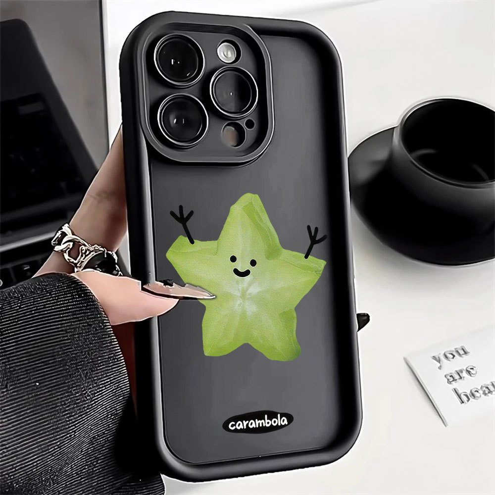 Desenho de Fruta Capa Capinha Para Samsung A06 A07 A05S A12 A13 A14 A15 A16 A17 A23 A32 A34 A36 4G Fino Anti Arranhão