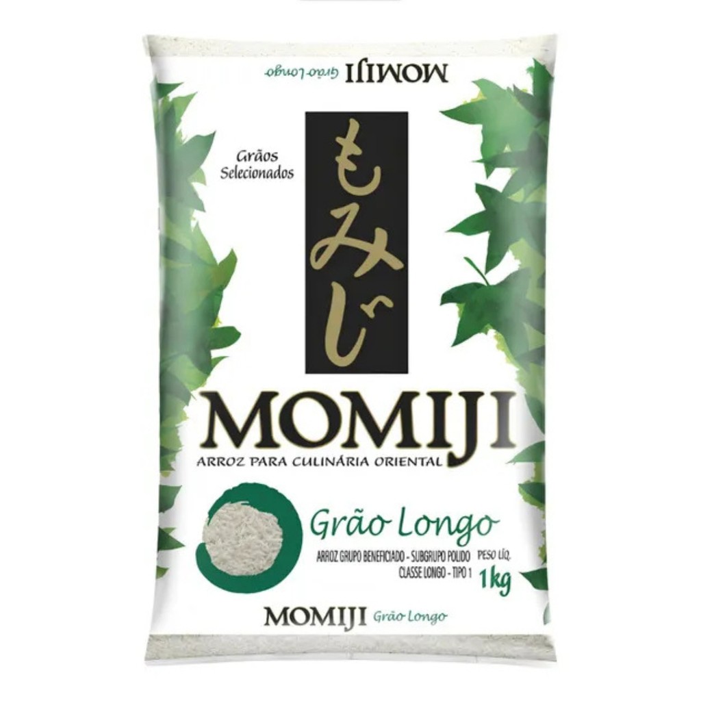 Arroz Japonês Grão Longo Momiji Verde 1kg