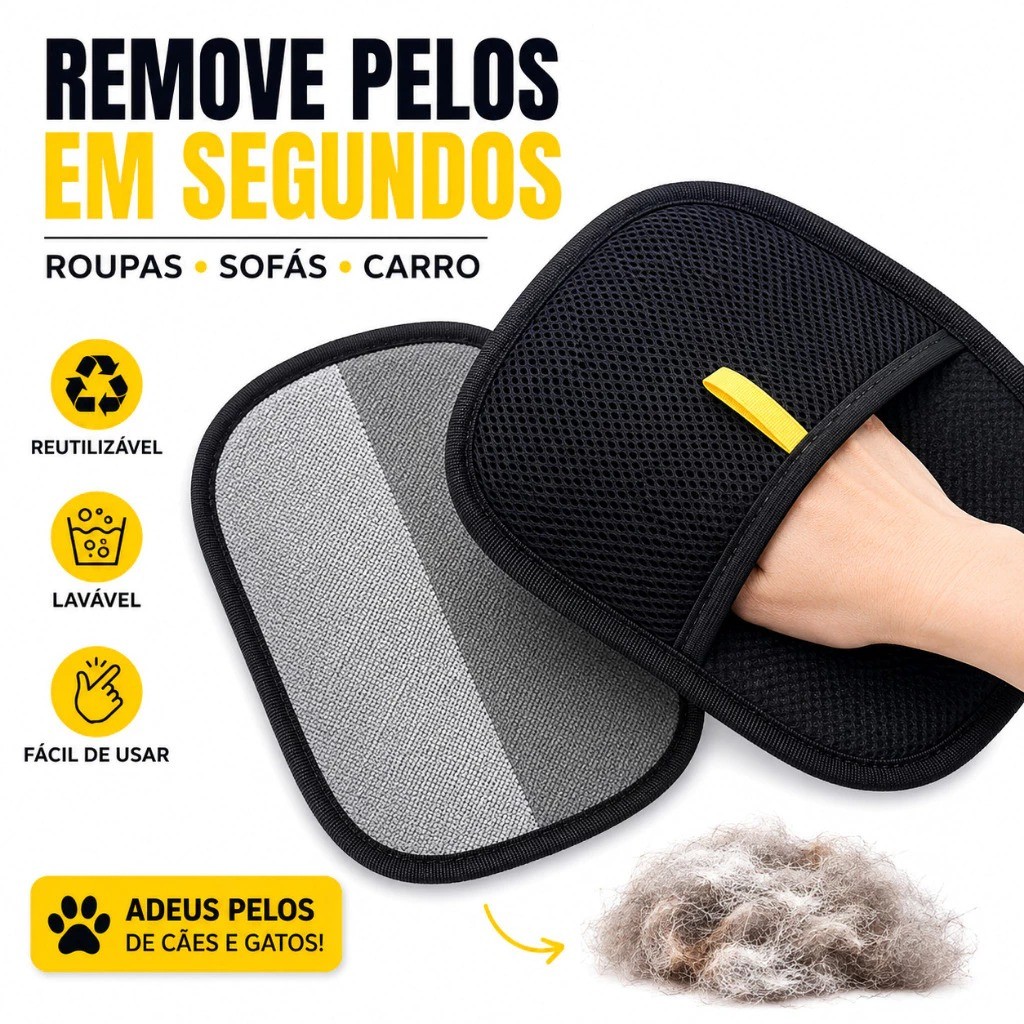 1/2/3 Pcs Luva Pet Removedora De Pelos Pet Gato Cachorro Limpa Sofá Cama Escova Mágica Conforto Promoção