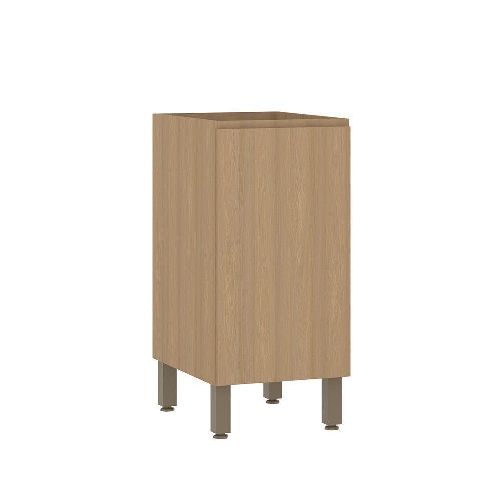 Balcão De Cozinha 40cm 1 Porta Sem Tampo Slim Luciane Móveis Freijó/freijó