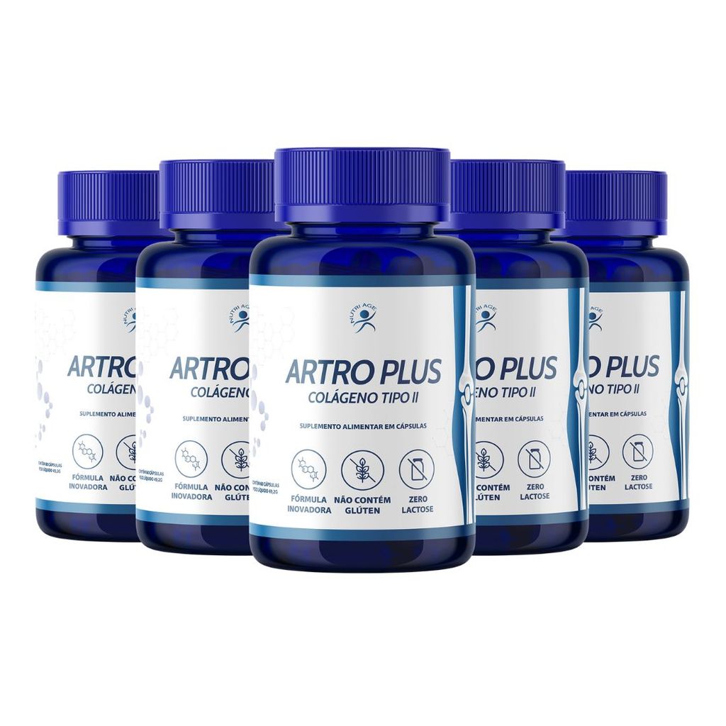 Colágeno Tipo 2+ Cúrcuma Artro Plus Kit 5frascos 300cápsulas