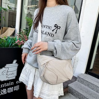 Estilo preguiçoso saco do mensageiro bolsa feminina grande capacidade bolsa de ombro viagem esportes leve senhoras bolin