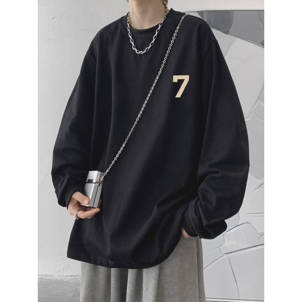 Primavera outono puro algodão de manga comprida camiseta masculina estilo americano tamanho grande camisa de fundo inter