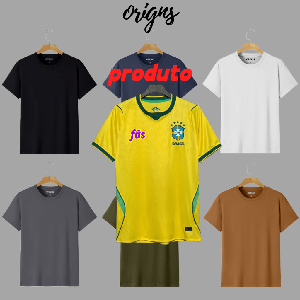 Camisetas Básicas de Algodão, Camisa Simples de Manga Curta para Homens