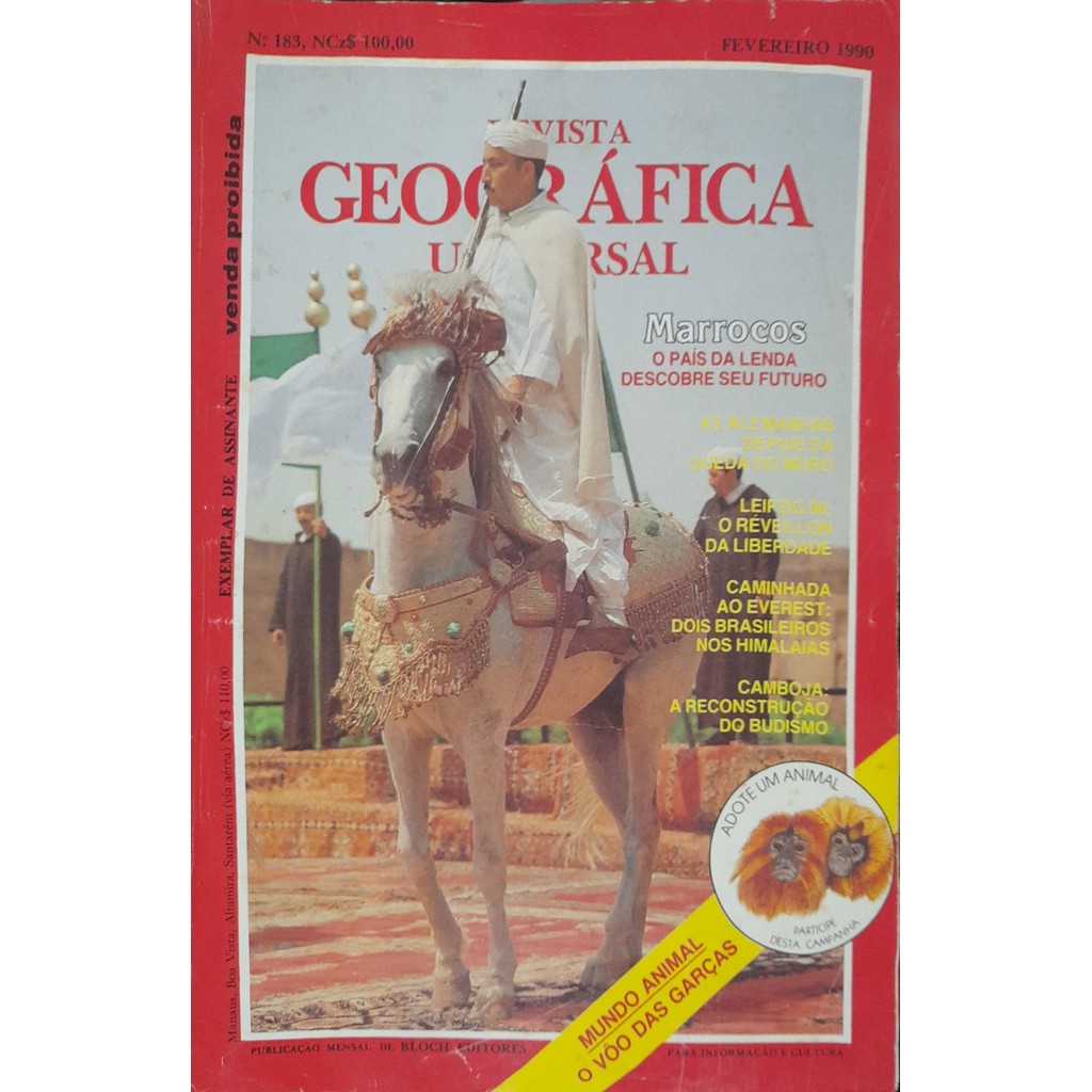 Revista Geográfica Universal nº 183 Fevereiro 1990 de Bloch 7999419