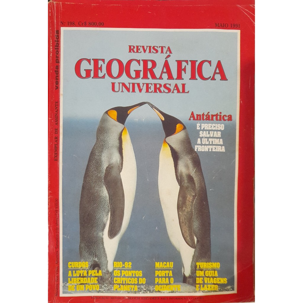 Revista Geográfica Universal nº 198 Maio 1991 de Bloch 8000711