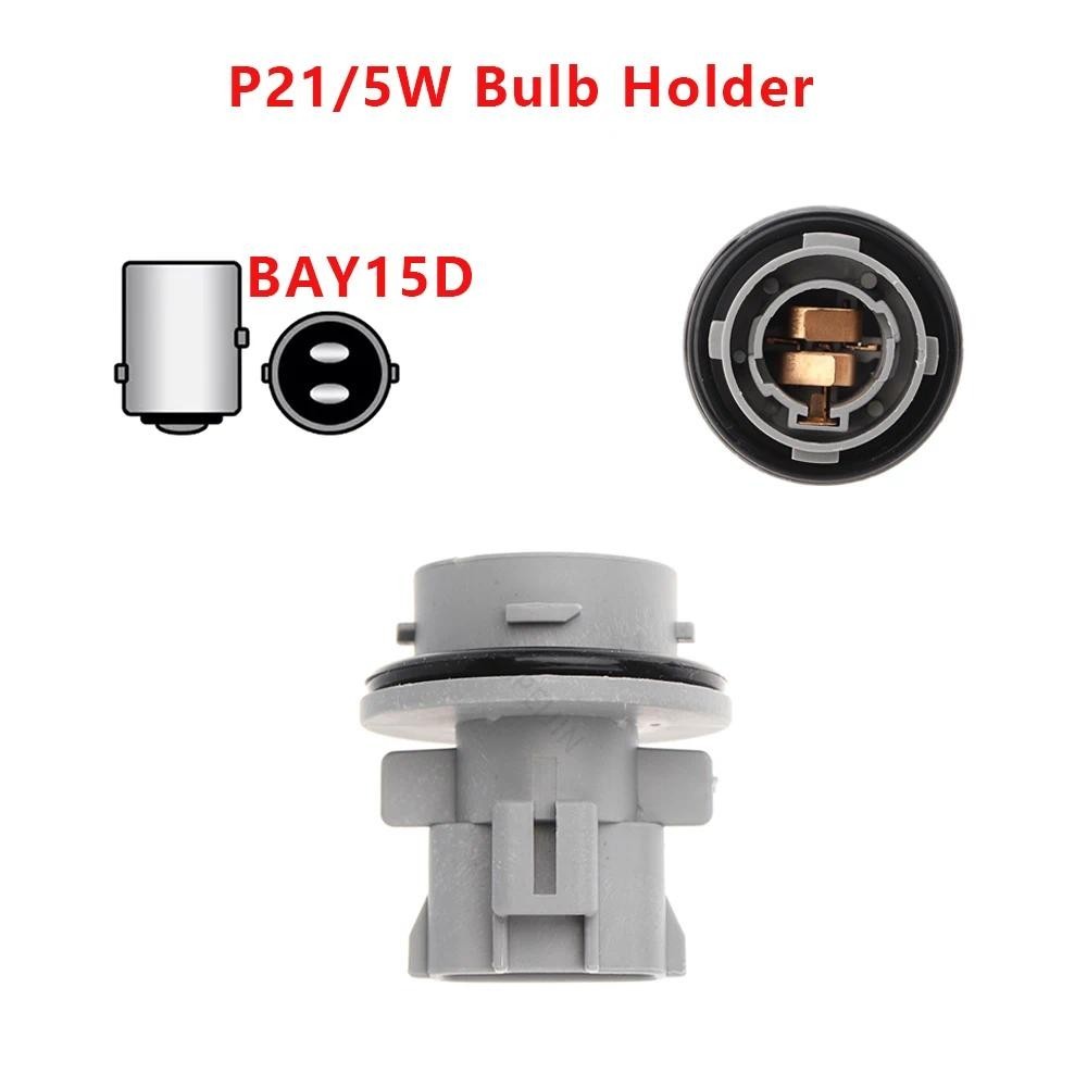 1x Para Toyota Land Cruiser Lexus BAY15D P21/5W Suporte De Lâmpada Acessórios De Soquete De Luz De Sinal