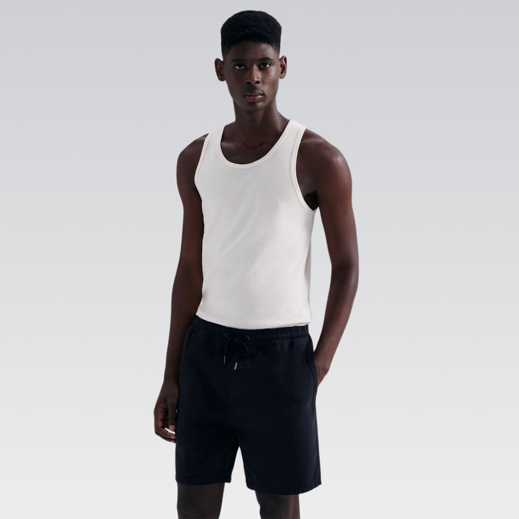 Shorts Masculino Sarja Algodão Cós Ajustável Hering