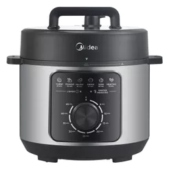 Panela de Pressão Mecânica Preta e Inox 4L Midea