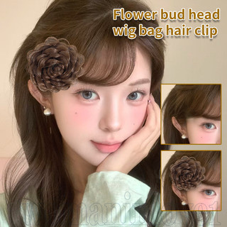 Grampo De Cabelo Para Peruca De Botão De Rosa Transparente Gelo-Em Forma De Flor