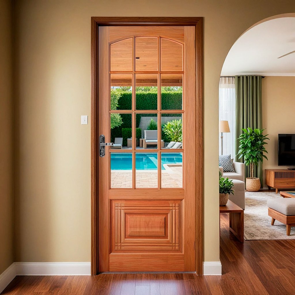 Folha de Porta Maciça em Eucalipto acabamento Natural 210x80cm PM12 Nipônica Cruzeiro Portas Nipônica em Oferta na Shopee