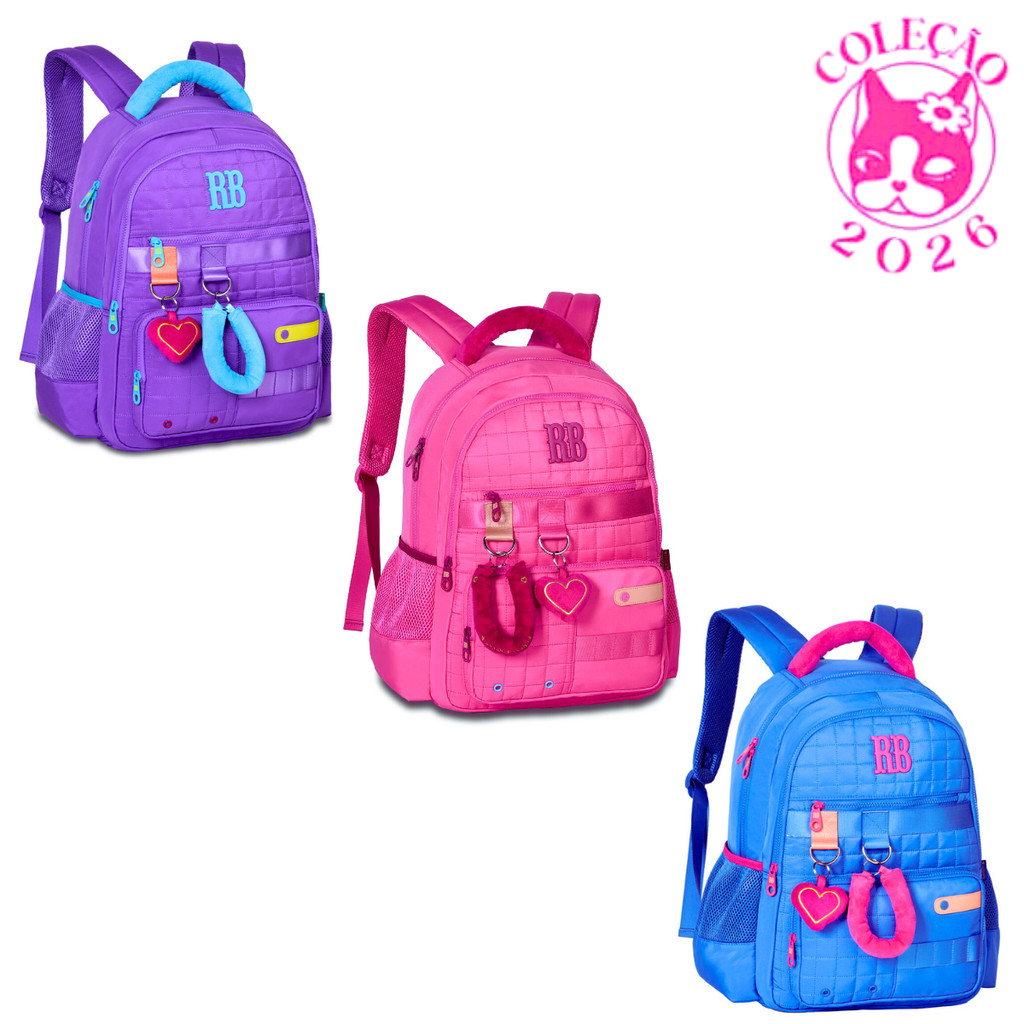 Mochila de Costas Rebecca Bonbon Plush-Clio Style Cor:Roxo em Oferta na Shopee
