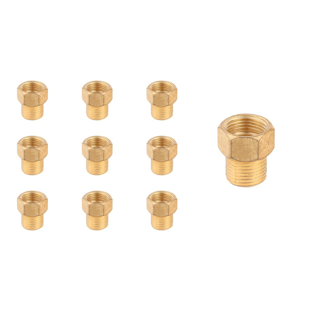 Kit 10 Conexão Extensor Aumento Prolongador Curto Rosca 1/2 1,5CM