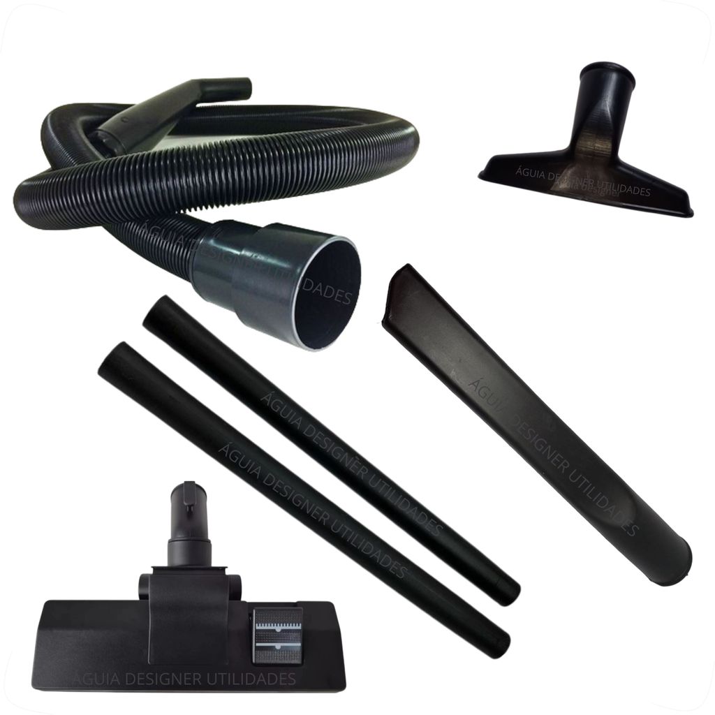 Kit Mangueira Para Aspirador de Pó Electrolux A10 / A20 / Lavor / PROSDOCIMO + 5 Bocais - Diâmetro 32 mm