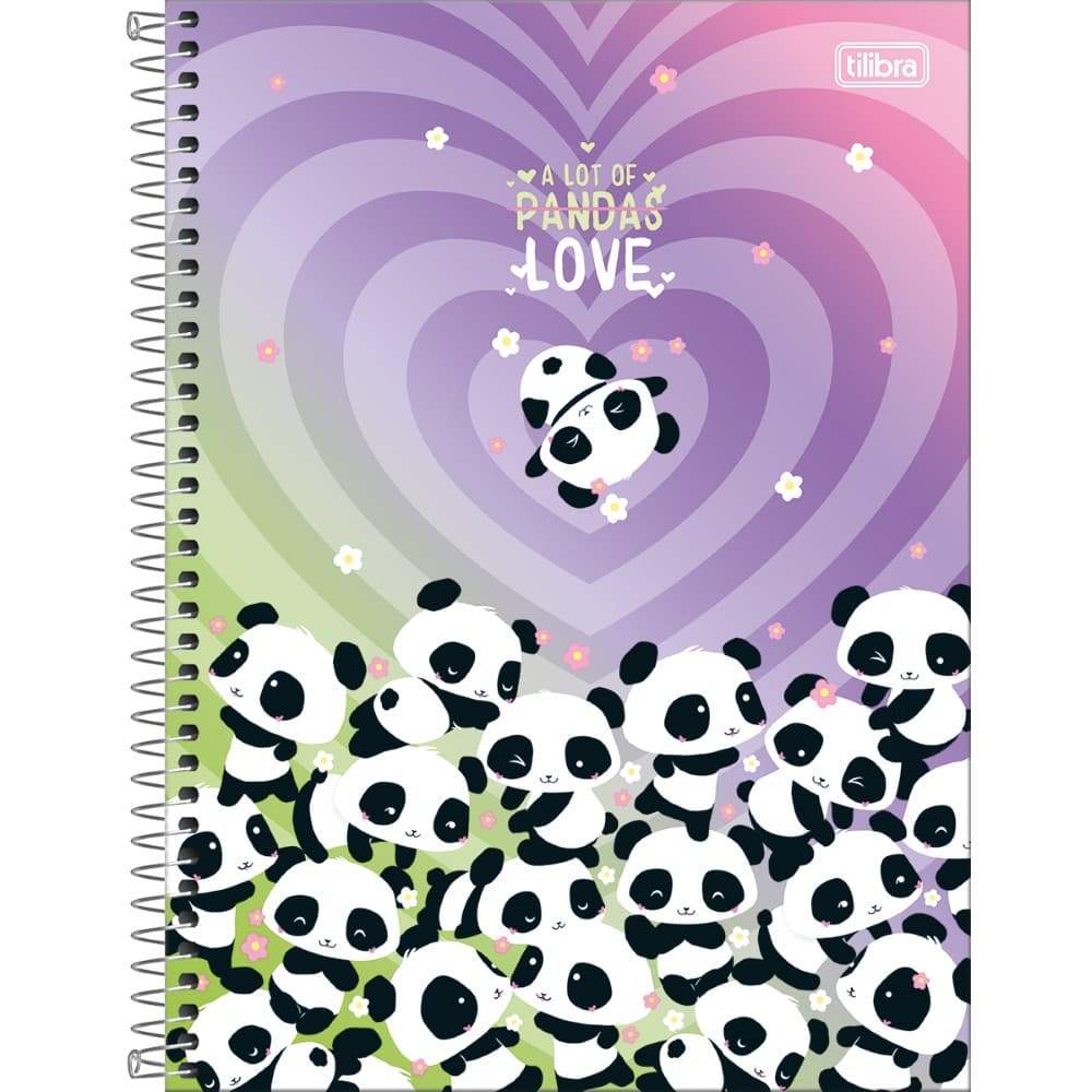 Caderno Univ 10 Matérias Capa Dura Lovely Friend 160fls Tilibra