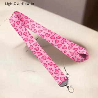 [LightOverflow] Suporte De Credencial De Coração Cordões De Estilo Minimalista Para Alça De Pescoço De Chave Crachá De C em Oferta na Shopee