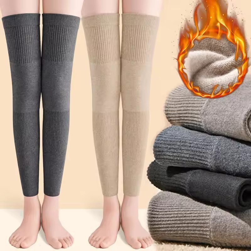 1-3 Pares De Joelheiras Térmicas De Inverno Com Forro De Lã , Mangas Para Pernas – Clima Frio Esportes Ao Ar Livre , Cap