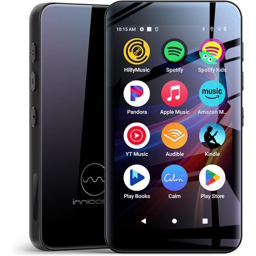 Reprodutor de MP3 innioasis de 160GB com Bluetooth e WiFi, Reprodutor de MP3 com Spotify, Spotify Kids, Pandora, Play St