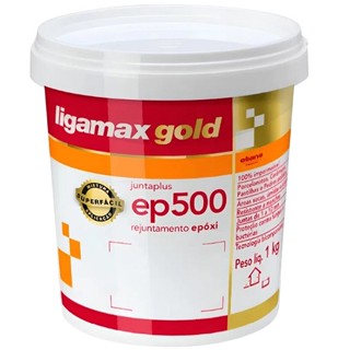 Rejunte Epoxi Ligamax GOLD EP500 1KG Branco em Oferta na Shopee