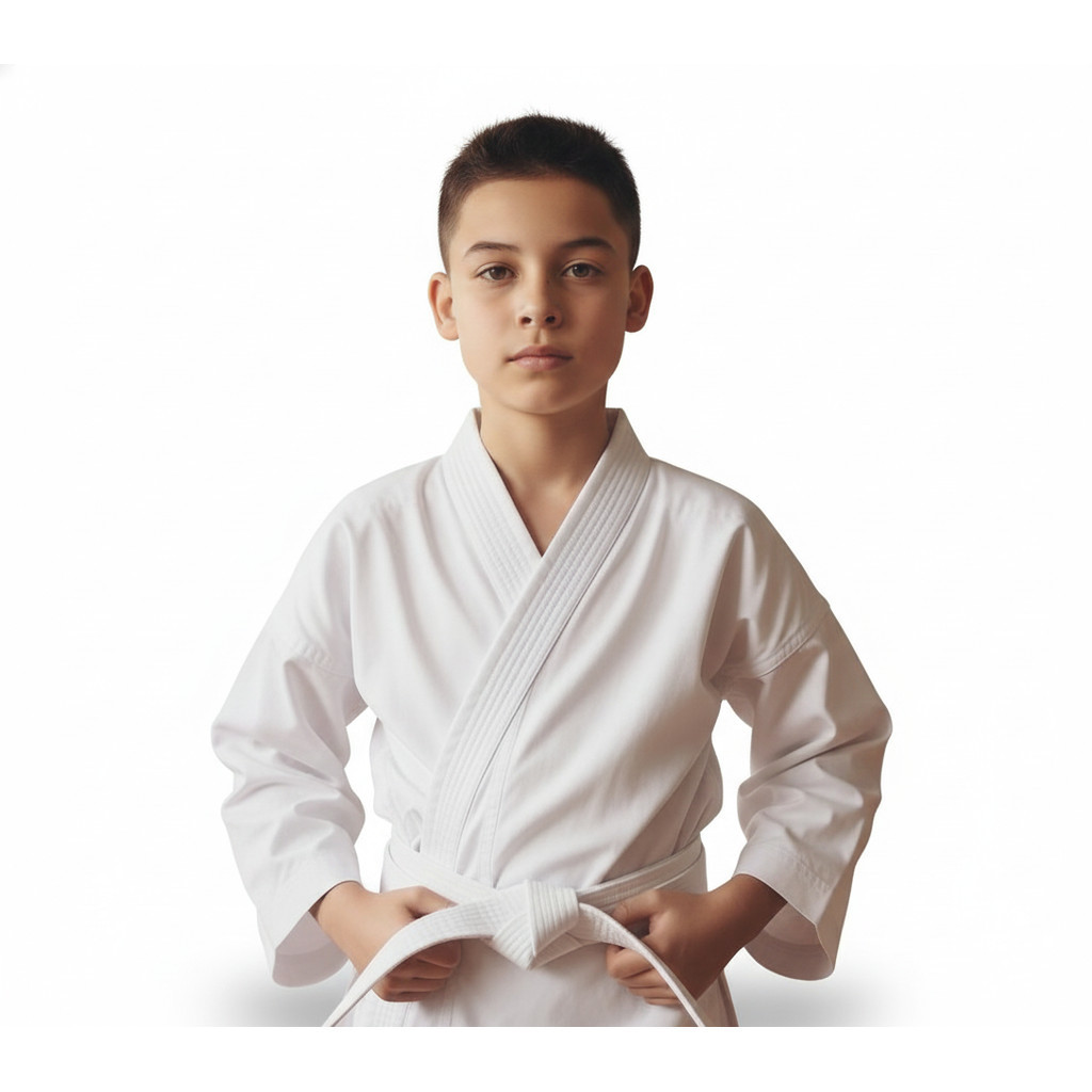 Kimono Karatê Branco Infantil com Faixa Gratis Premium
