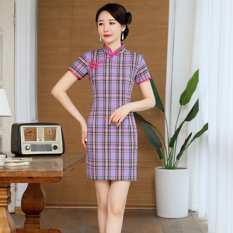 Mãe usar cheongsam vestido nobre estilo ocidental 2022 novo estilo largo senhora vestido de meia-idade feminino vestido