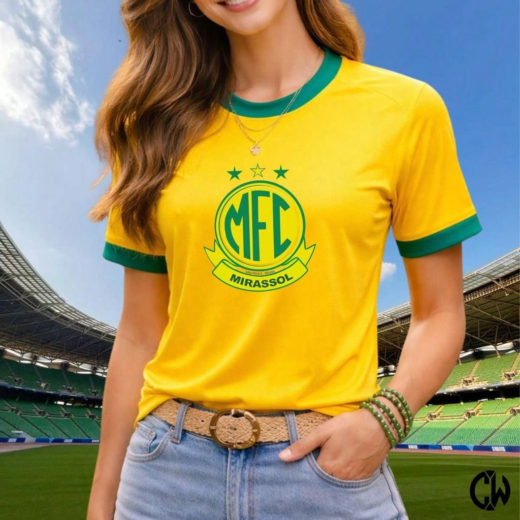 Camiseta Camisa DryFit Mirassol Jogador Futebol Lançamento