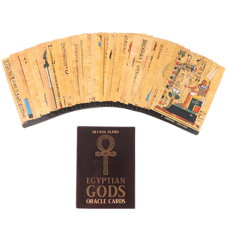 Cartas da Série de Deuses Egípcios, Cartas de Oráculo Egípcio, Cartas de Tarot, Jogos de Tabuleiro de Adivinhação para F
