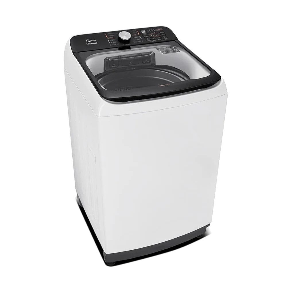 Maquina de Lavar Midea Wave Agitador 15KG 13 programas com Timer Digital - Branco 