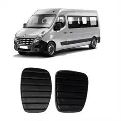 KIT JOGO CAPAS PEDAL FREIO EMBREAGEM RENAULT MASTER APOS 2014