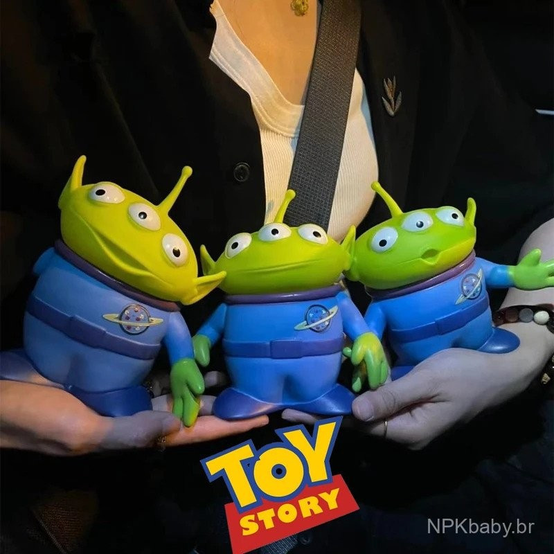 15CM Boneco de Figura de Alienígenas Verdes Woody Buzzlightyear Decoração de Anime Coleção Modelo de Br