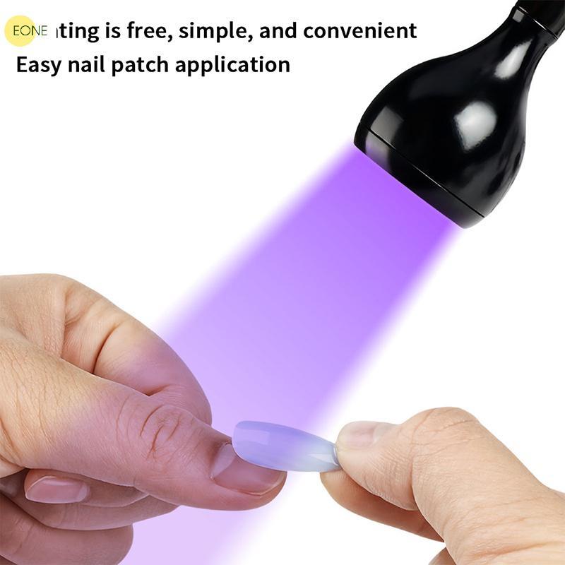 EONE Secador De Unhas Luz UV Lâmpada Do Prego Para Secagem Gel Unha Polonês Pé Interruptor Clip-On Mesa Flexível Mini Po