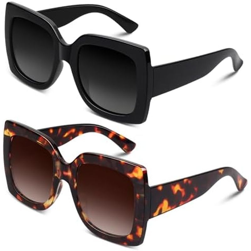 Óculos De Sol Com Armação Quadrada Grande GQUEEN Feminino Retrô Vintage Moderno , S904