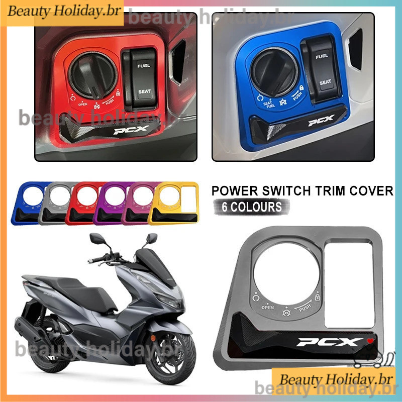 Para Honda PCX125 PCX160 pcx 125 160 2021-2024 Motocicleta Lgnition Chave Bloqueio Tampa Capa Scooter Interruptor Acessó