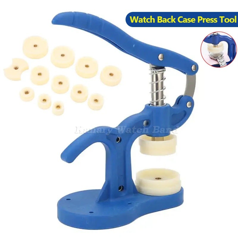 Conjunto De Ferramentas De Prensa Para Caixa Traseira De Relógio Com 12 Peças De Matrizes De Encaixe De Nylon Kit Reparo