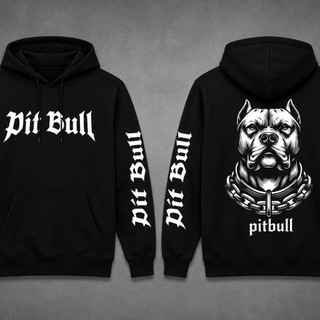 Blusa de Moletom Canguru Pit Bull Streetwear Premium Casaco Flanelado Quentinho Lançamento - Envio Imediato!