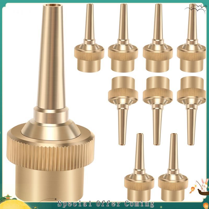 Heheshophhuuele110 Unidades 1/2 Polegada DN15 Jato De Latão Reto Ajustável Fonte Bicos De Água Piscina Jardim Decoração