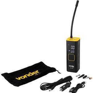 Compressor de Ar Automotivo Portátil Vonder Plus CAV128 Bateria Digital 150 PSI 12V USB