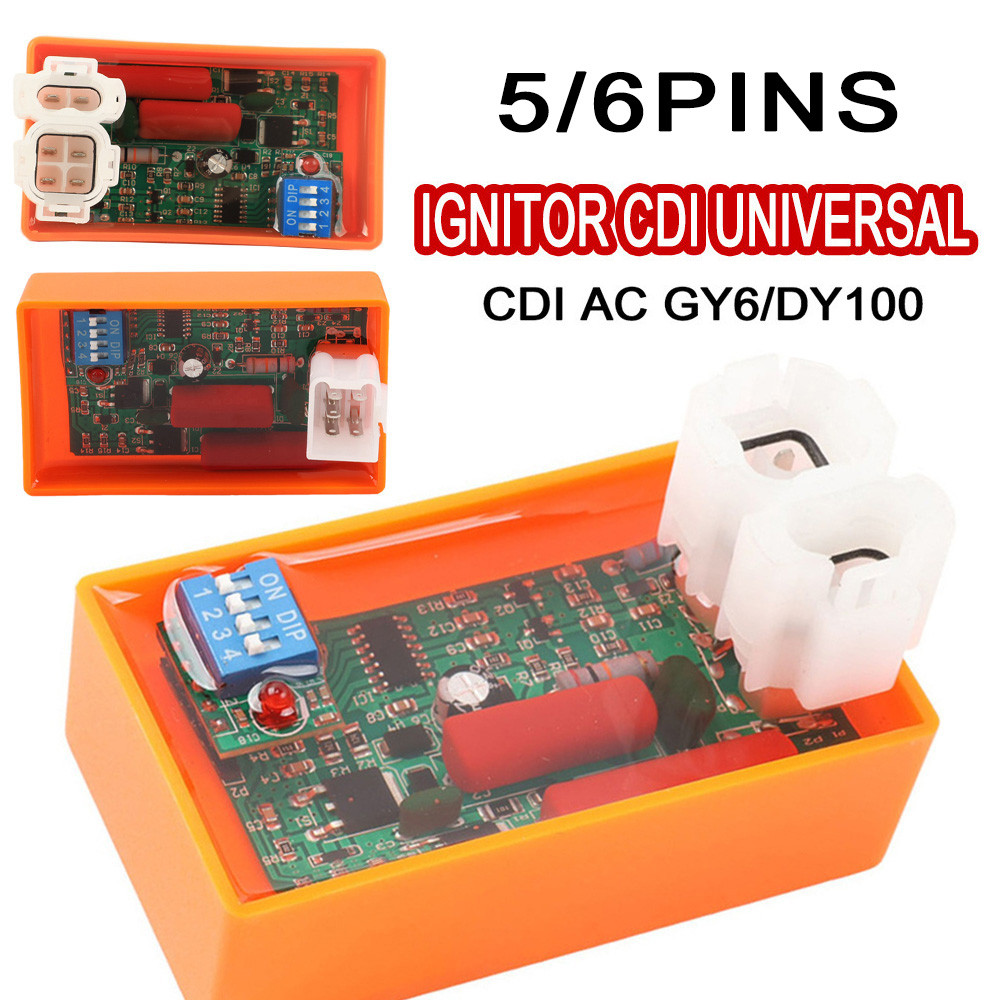 Ignição De Motocicleta Para GY6 DY100-AC De 5/6 Pinos Com Interruptor DIP Compatível 4000-12000 RPM em Oferta na Shopee