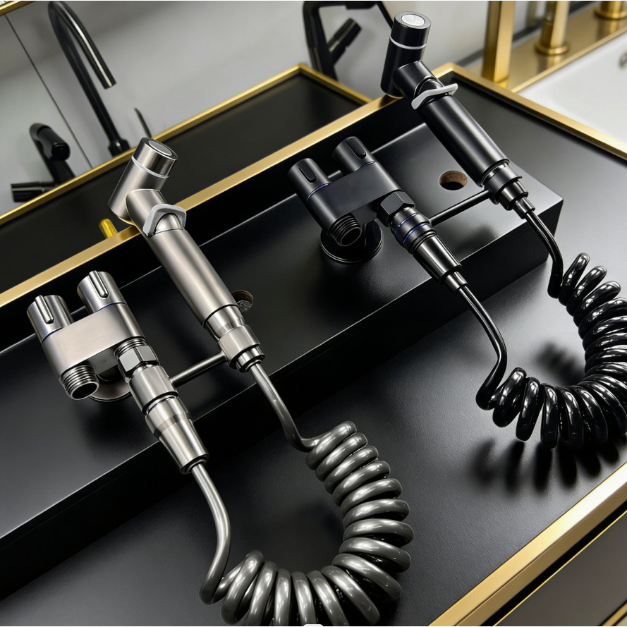 KIT Banheiro Ducha Higiênica - Duas Saídas 1/2 mm | Registro Integrado | Pulverizador