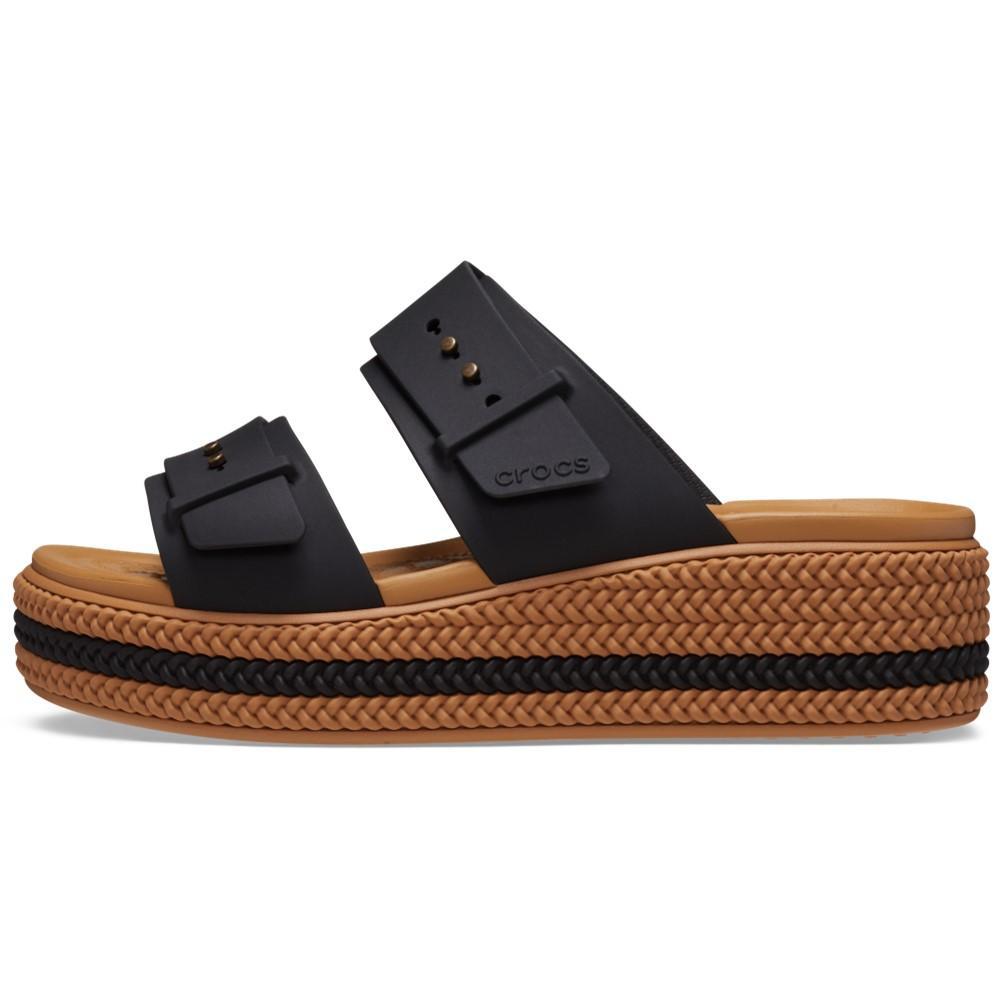 Sandália crocs brooklyn woven buckle black — imagem 2 de 2