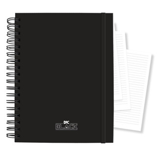 Caderno Smart Universitário 15 Divisórias All Black 140 fls - DAC em Oferta na Shopee