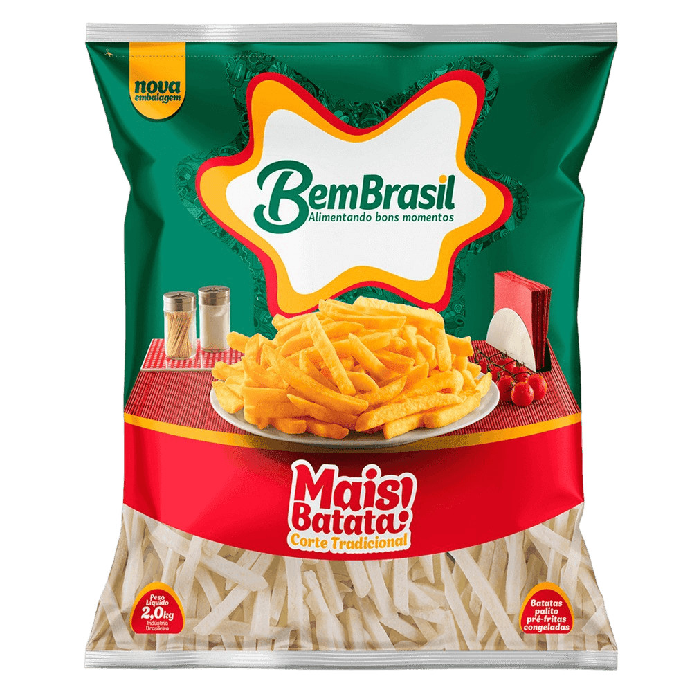 Batata Congelada Bem Brasil Mais Batata Palito 2Kg em Oferta na Shopee