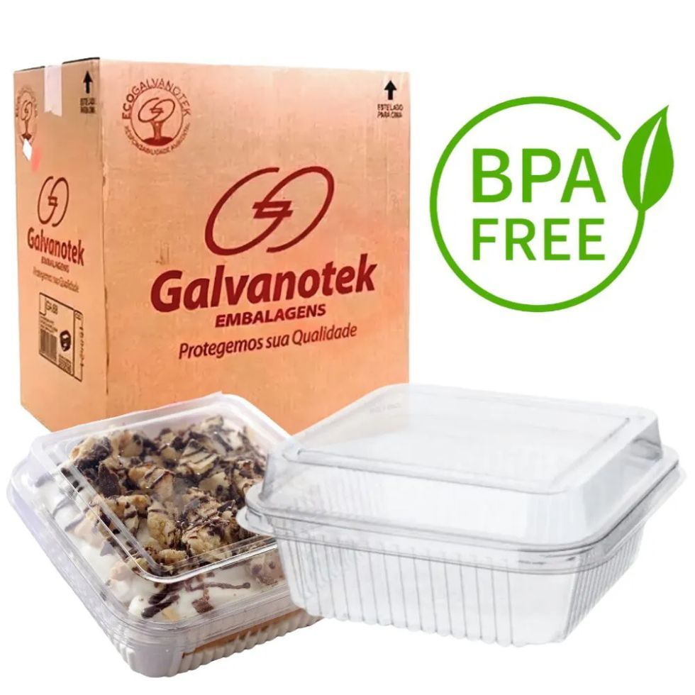 300un Embalagem G650 Galvanotek Doce Quadrado 200ml em Oferta na Shopee