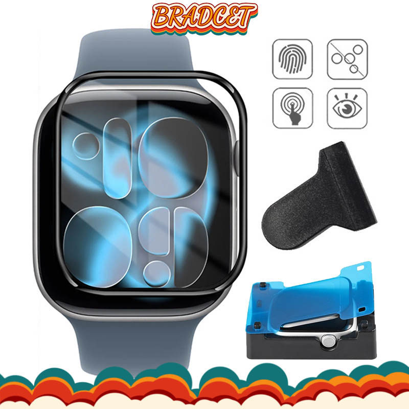 Kit 6 Película Protetora Com Vidro Para Relógio Smartwatch Apple Watch SE Ultra 3 2 49 46 42 45 IWatch Series 11 10 9 8