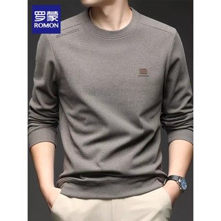 Lomon moletom masculino outono inverno novo estilo Casual Bottoming roupas superiores na moda negócios em torno do pesco